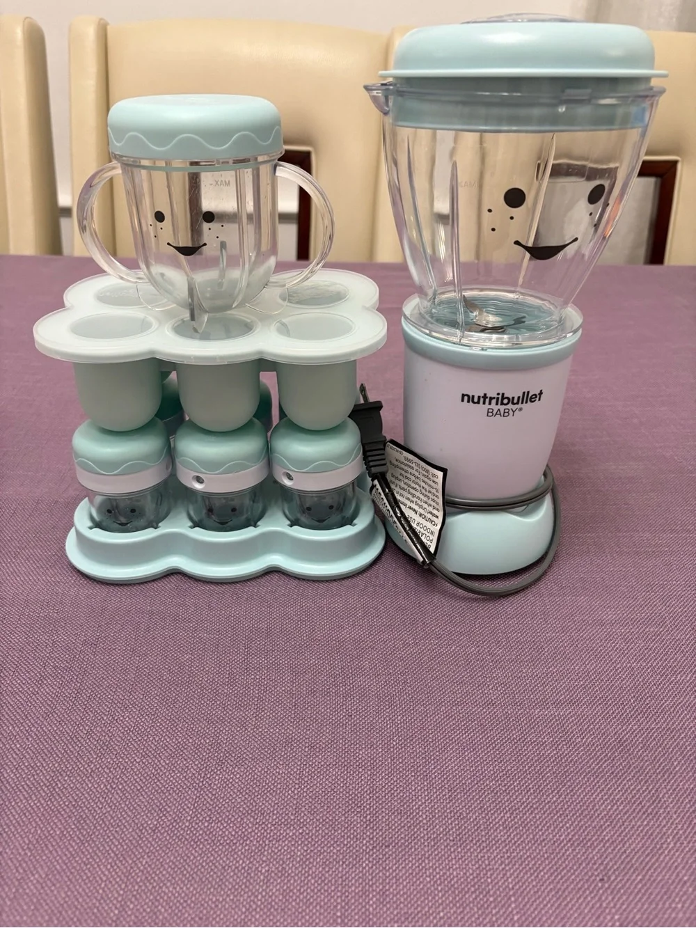 Nutribullet Baby Mini Blender in Light Blue - Baby Food Maker